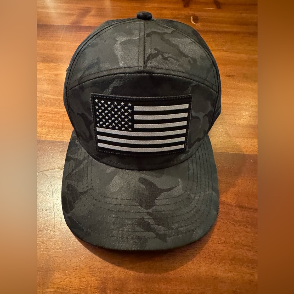 Black Eagle Adult Unisex Black Camouflage USA flag Patriotic Hat Cap